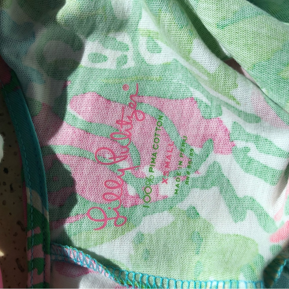 LILLY PULITZER Palm Big Flirt Floral Maxi Tank Dress Tie Back Multicolor… - Picture 7 of 8